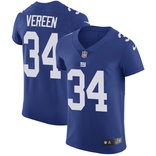 Nike Giants #34 Shane Vereen Royal Blue Team Color Men's Stitched NFL Vapor Untouchable Elite Jersey - Click Image to Close